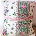 Bright blue floral heart cu..