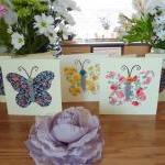 Set of 3 hand stitched butt..