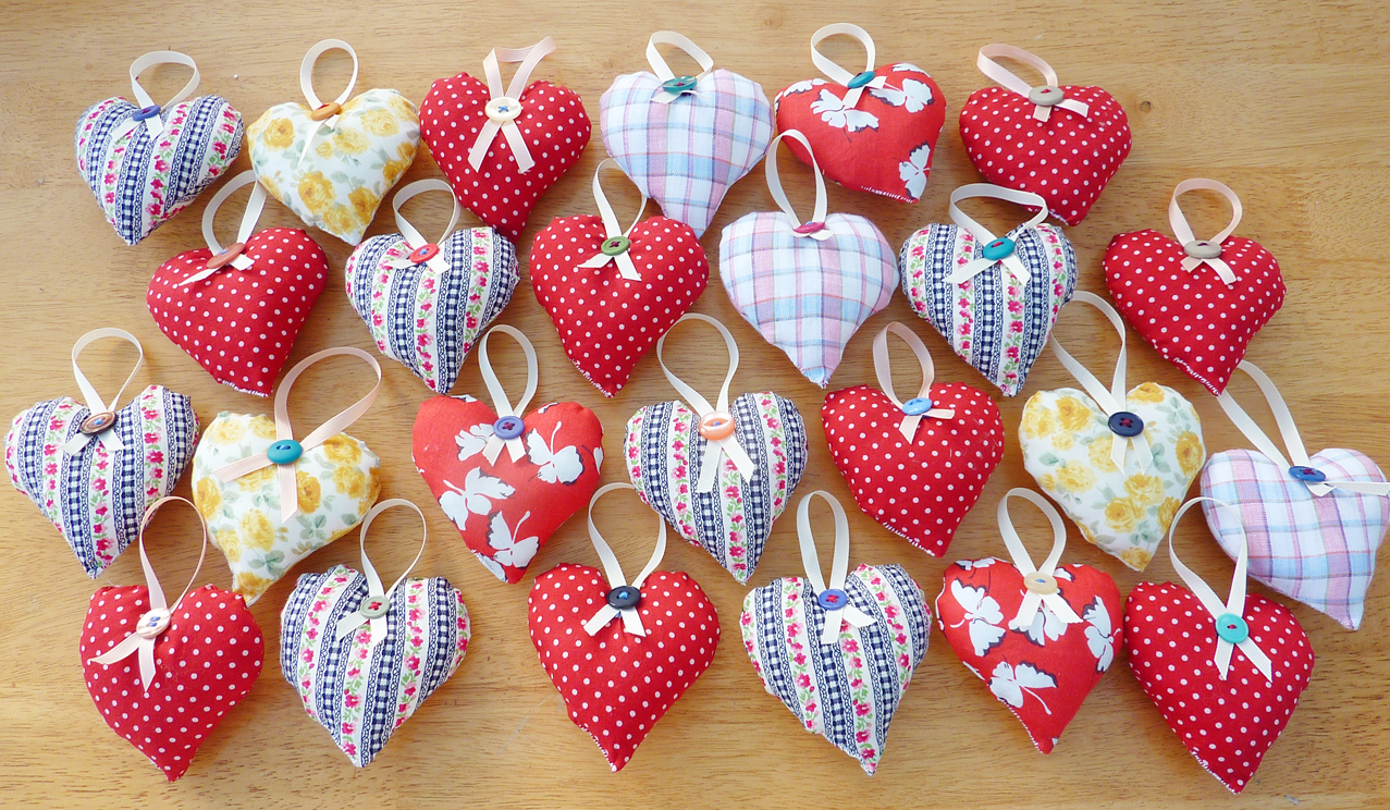 hanging heart decorations